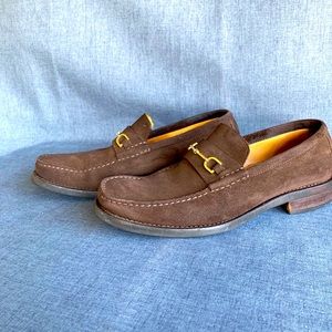 Gucci Horsebit Suede Loafers
